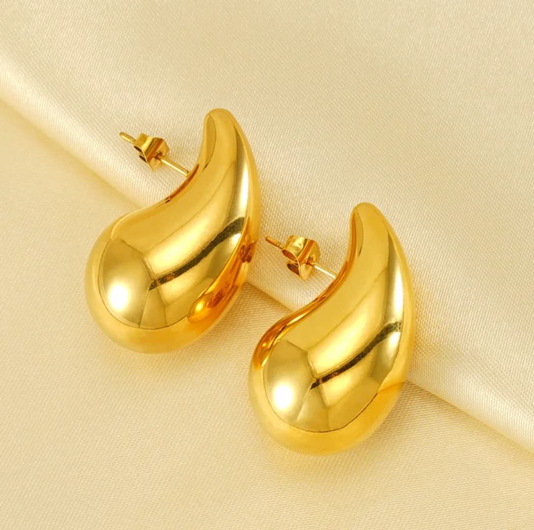 Classic Tear Drop Earrings - 22K Gold Plated