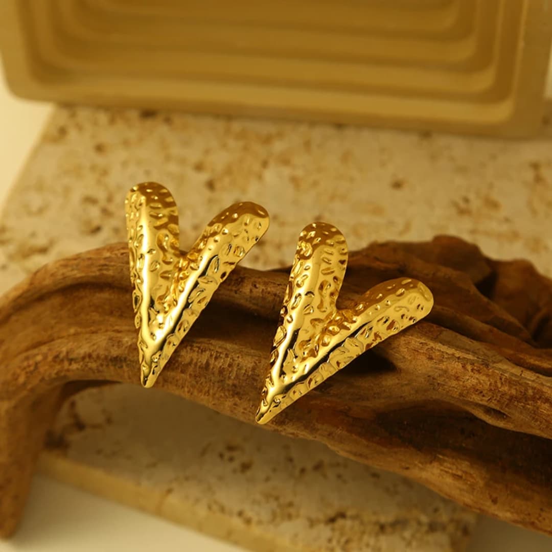 Classic Heart Earring - 18K Gold Plated