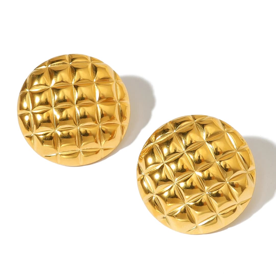 Chic Gold Plated Earrings
