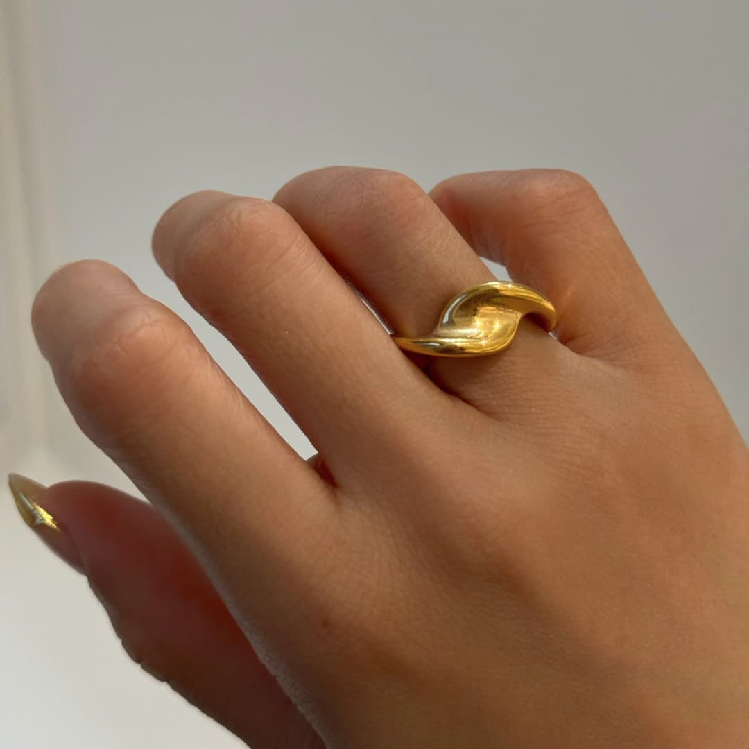 Twisted Ring - 22K Gold Plated