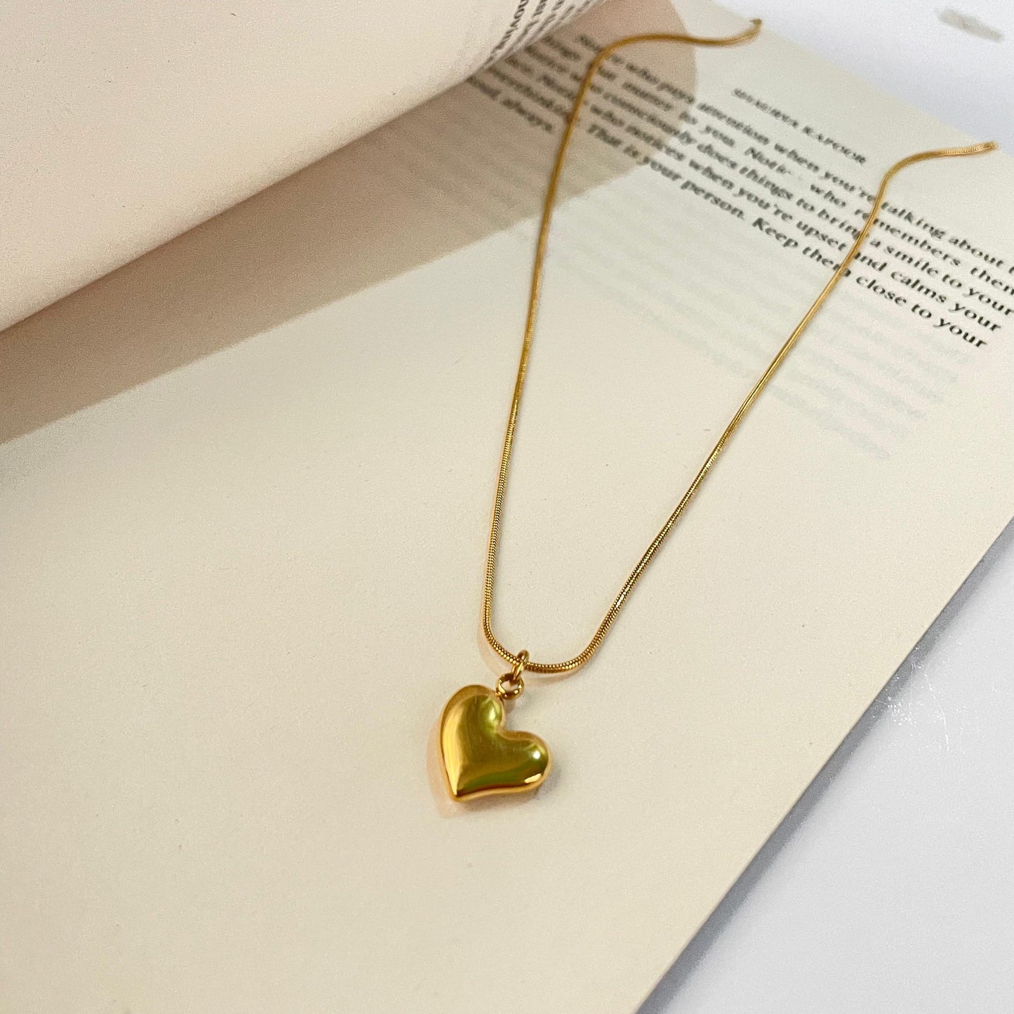 Cute Heart Pendent - 18K Gold Plated