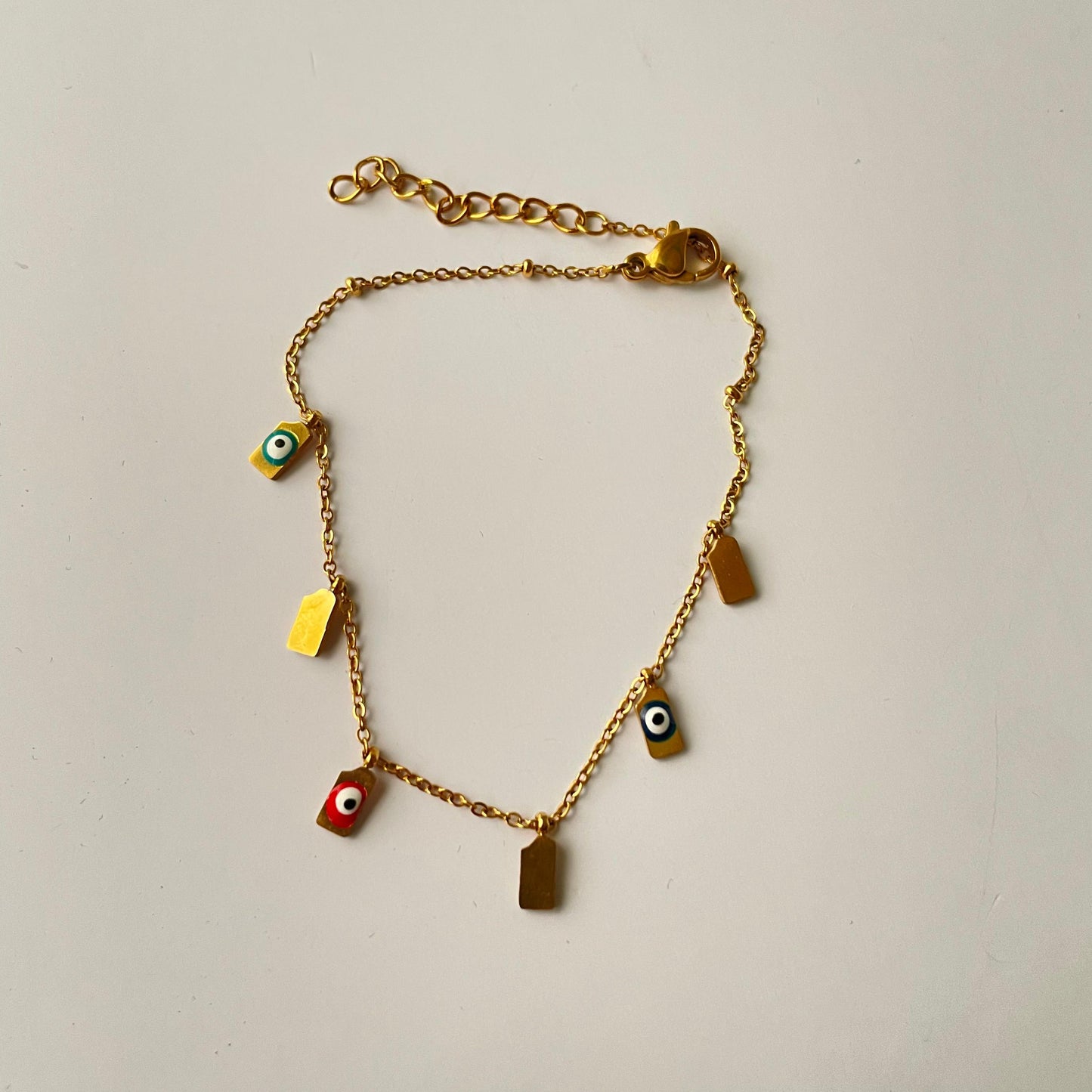 Minimal Evil Eye Bracelet - Anti-Tarnish