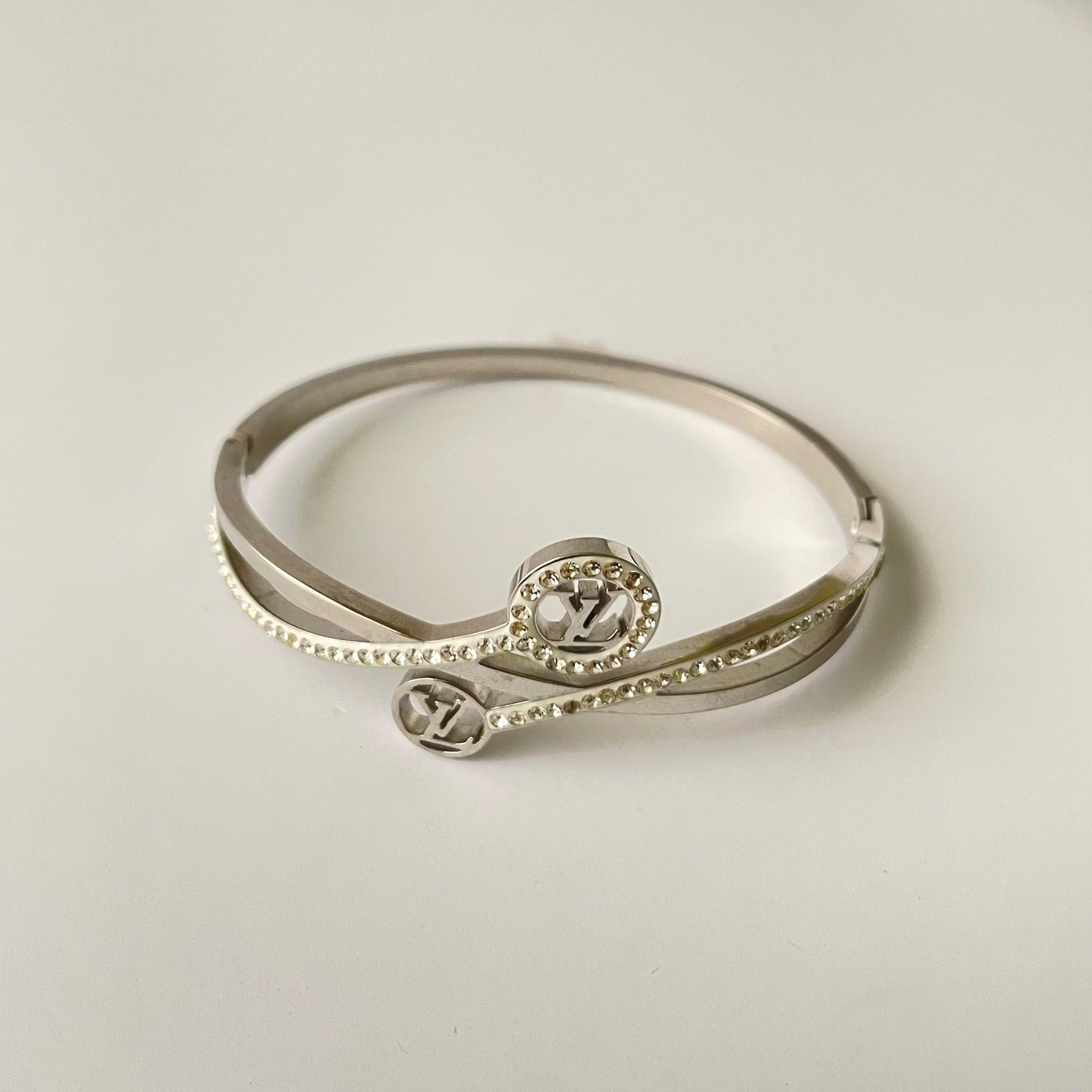 Silver Duped Elegant Bracelet - Stainless Steel