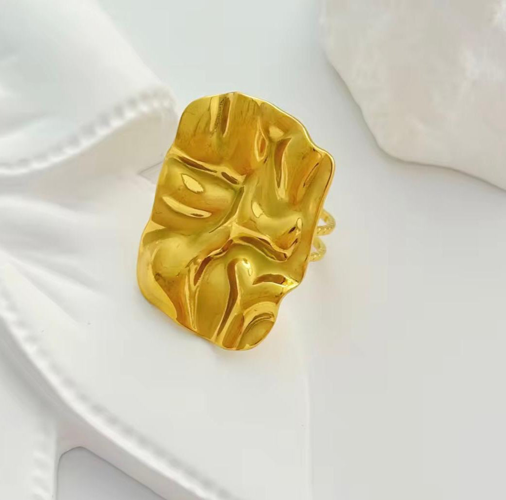 Statement Ring - 22K Gold Plated