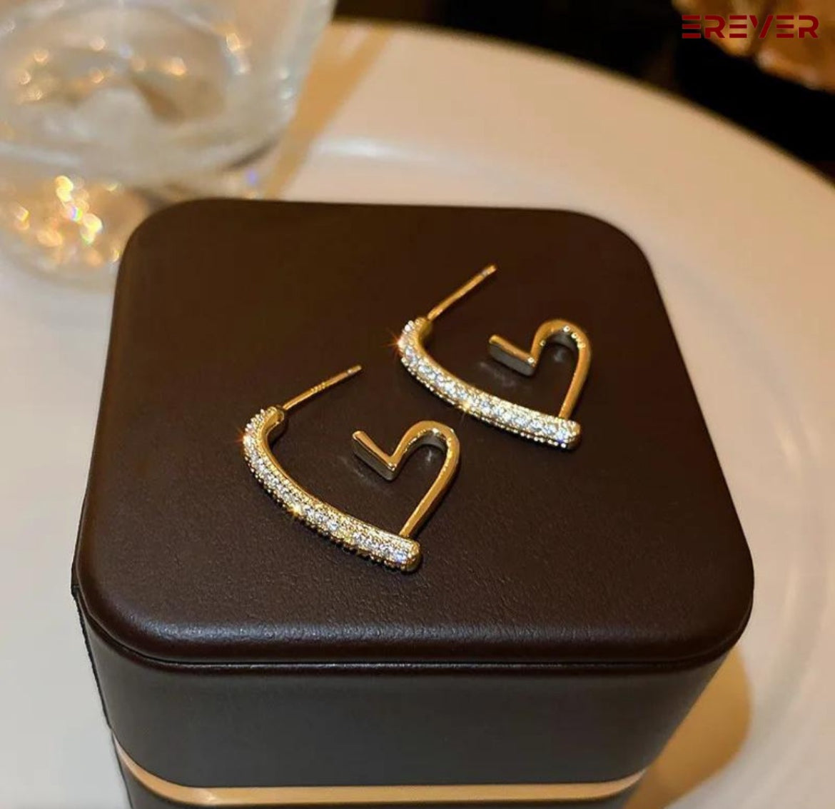 Elegant Heart Shape Hoop Earrings