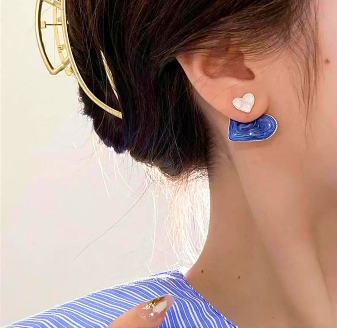Double Heart Korean Earing