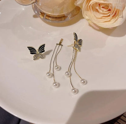 Elegant Long Chain Butterfly Korean Earring