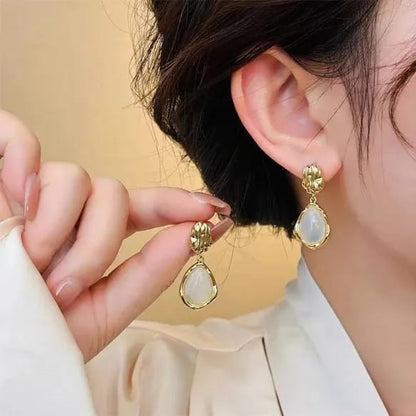 Pearl Dangle Korean Earrings