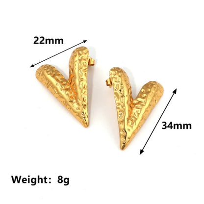 Classic Heart Earring - 18K Gold Plated