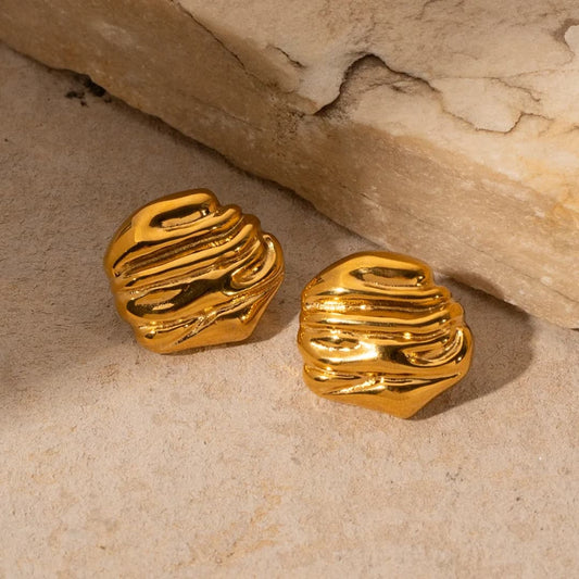 Gold Plated Chic Earring - 22K Gold Plated