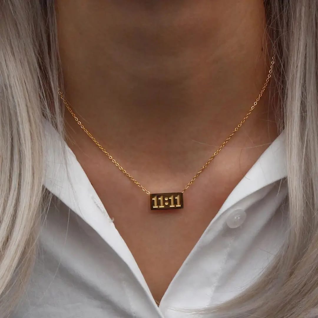 11:11 Pendent Necklace - 18K Gold Plated