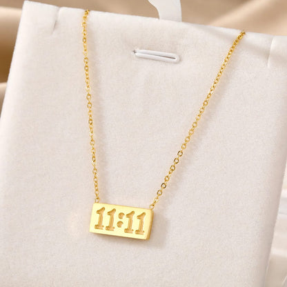 11:11 Pendent Necklace - 18K Gold Plated