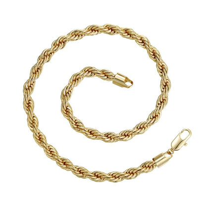 Twisted Gold Bracelet - Stainless Steel