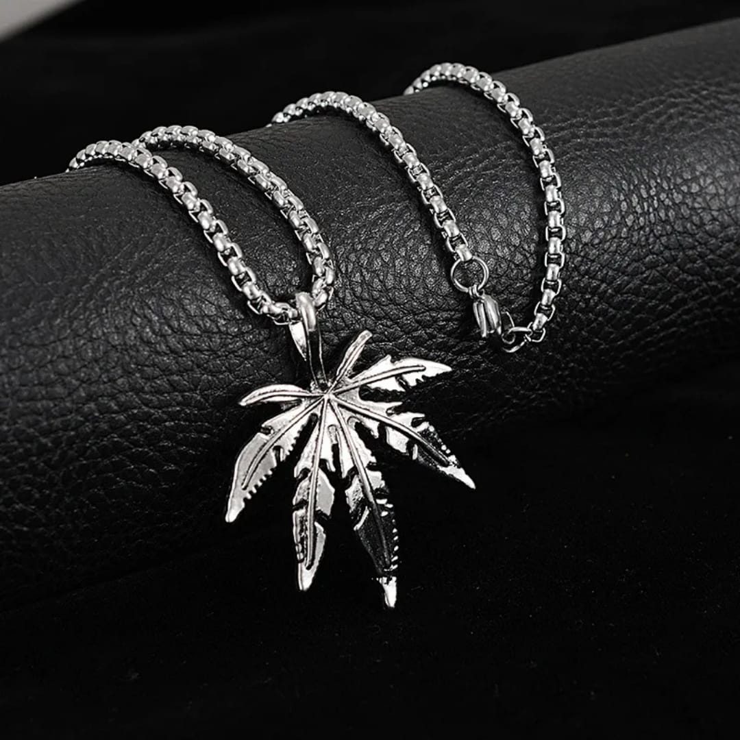 Hip Hop Leaf Pendent Chain