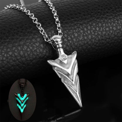 Silver Arrow Locket Pendent Chain - Stainless Steel