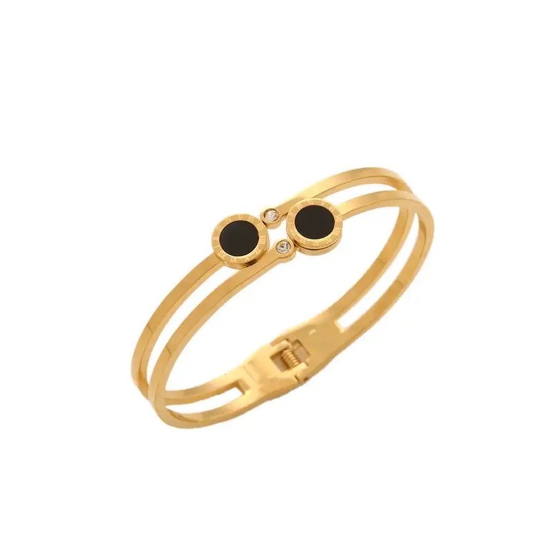 Timeless Touch Open Cuff Bracelet - 18K Gold Plated