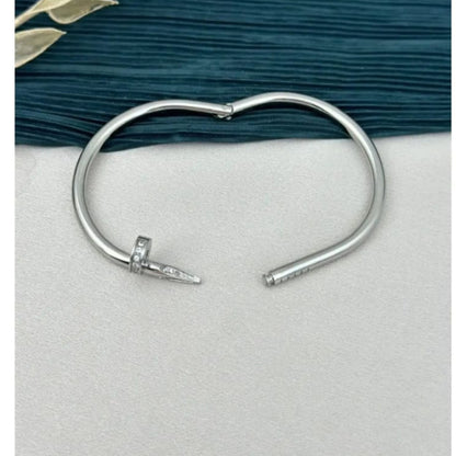 Minimal Nail Bracelet - Stainless Steel