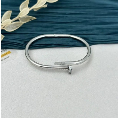 Minimal Nail Bracelet - Stainless Steel