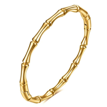 Bamboo Bracelet  - 18K Gold Plated