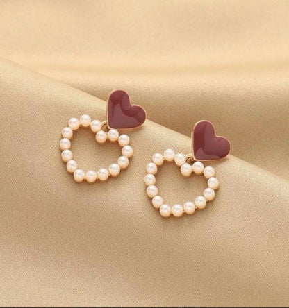 Cute Heart Korean Earring