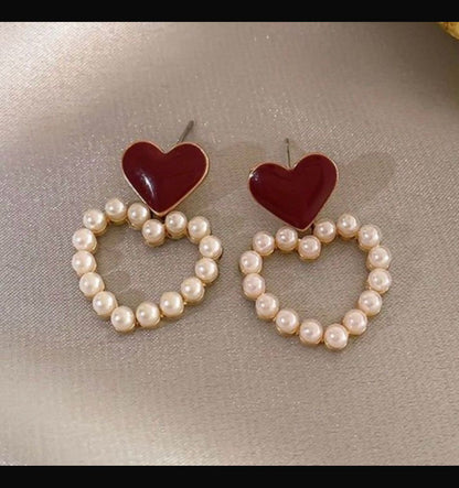 Cute Heart Korean Earring