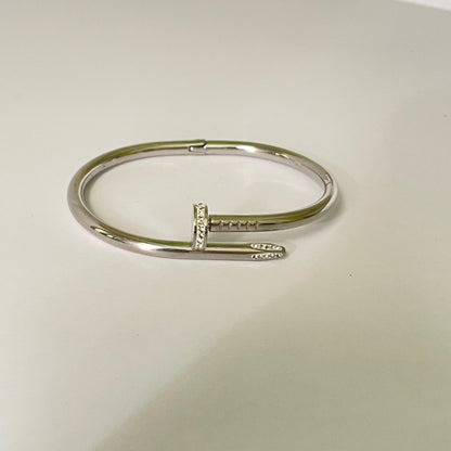 Minimal Nail Bracelet - Stainless Steel