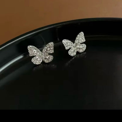 Butterfly Stone Korean Earring