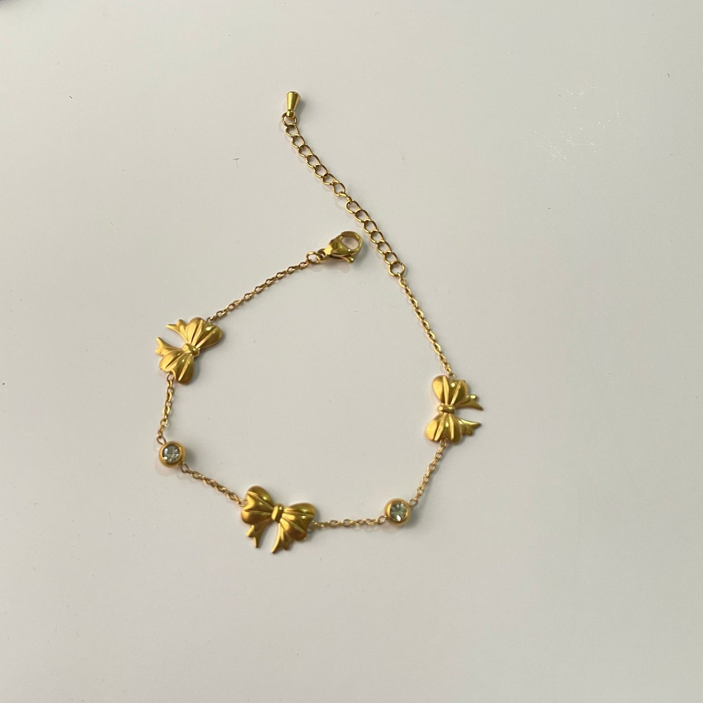 Trendy Bow Bracelet - 22K Gold Plated