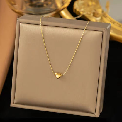 Minimal Heart Pendent -22K Gold Plated