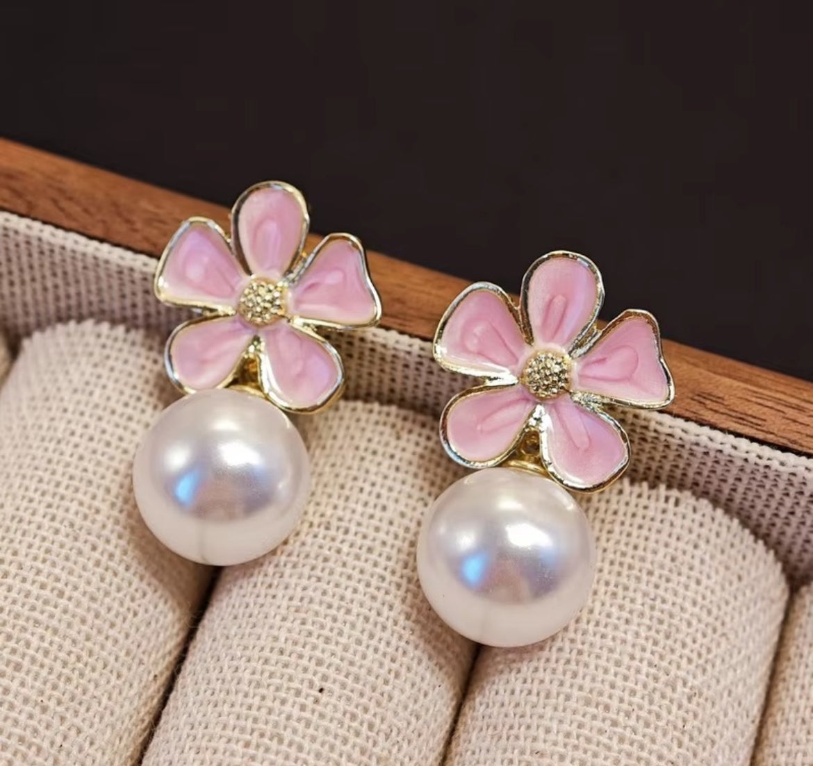 Pearl Flower Korean Earing