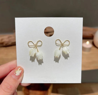 Bow Tulip Korean Earring