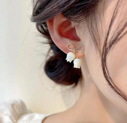 Bow Tulip Korean Earring