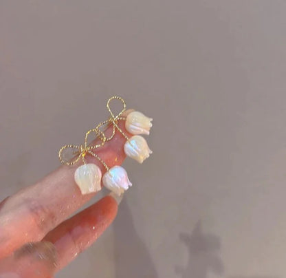 Bow Tulip Korean Earring